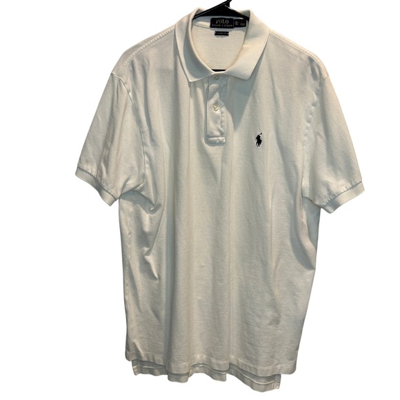 Polo Ralph Lauren Classic‎ Fit Cream Polo Shirt Men's XL Pony Logo Casual Top - Picture 2 of 5